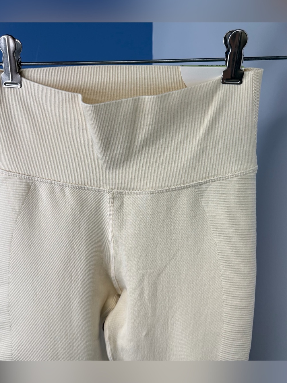 Aerie Offline Butter Yellow Seamless Ribbed High Rise Leggings Size Small NWT
